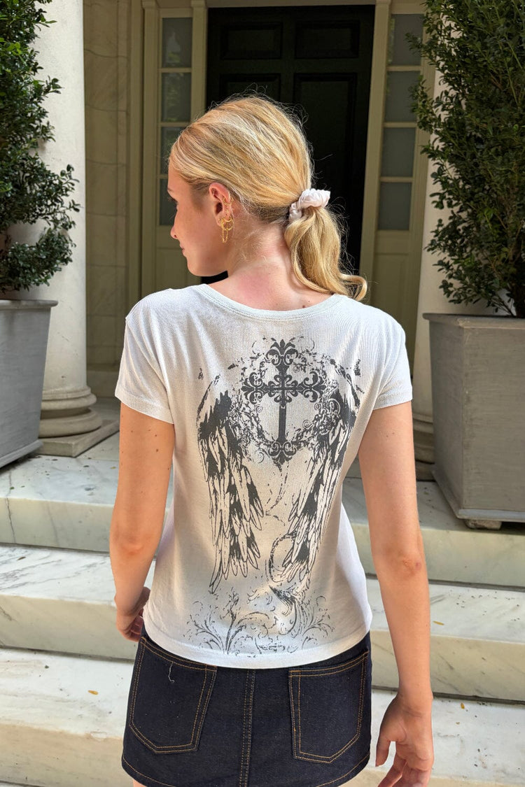 Brandy Melville Jamie Cross Wings Top