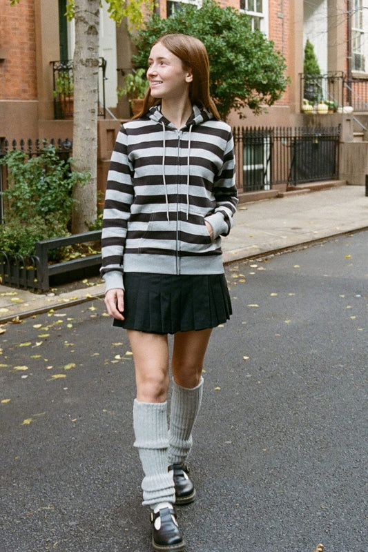 Brandy Melville Christy Striped Hoodie