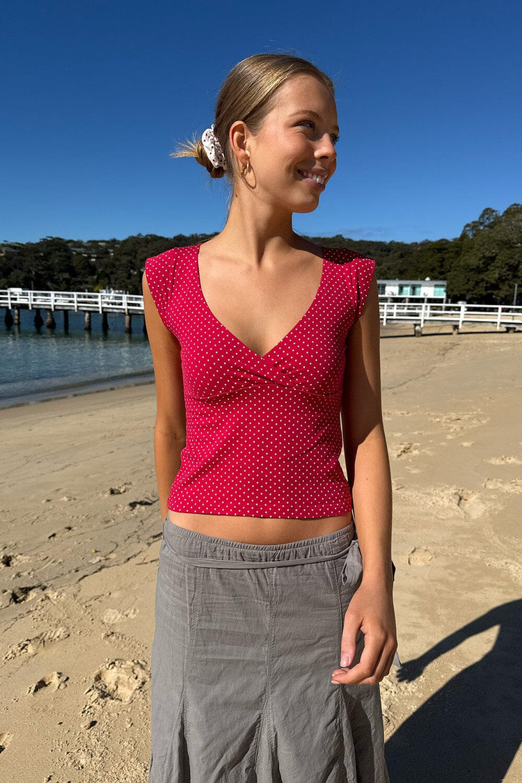 Brandy Melville Amara Polka Dots Tank