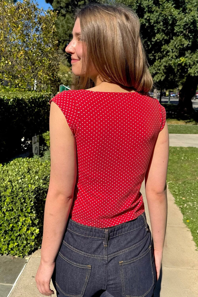 Brandy Melville Amara Polka Dots Tank