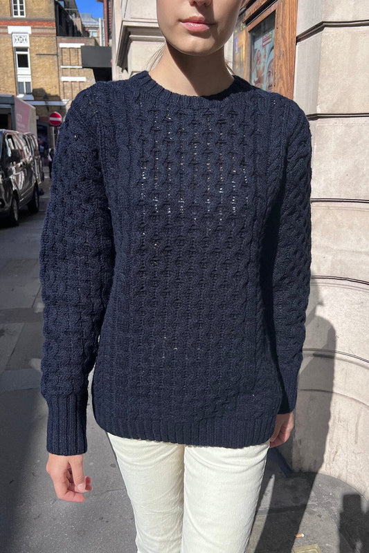 Brandy Melville Winona Heavy Wool Cable Knit Sweater