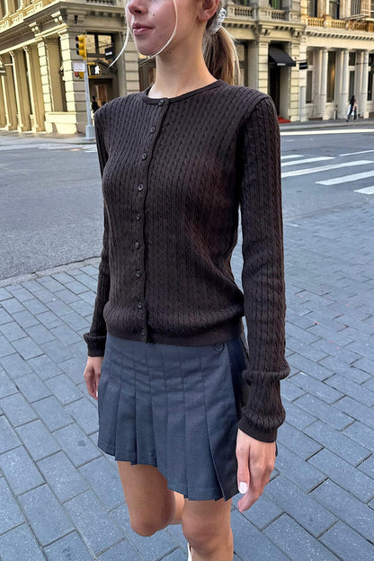 Brandy Melville Zoe Cable Knit Cardigan