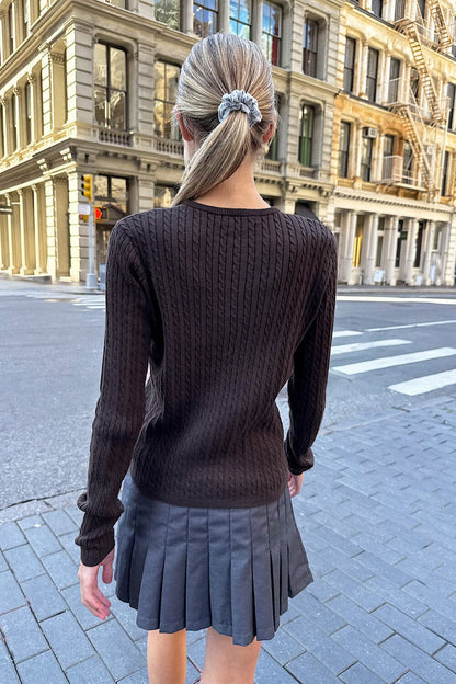 Brandy Melville Zoe Cable Knit Cardigan