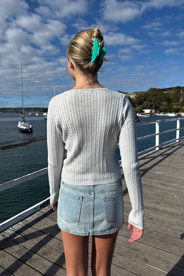 Brandy Melville Zoe Cable Knit Cardigan