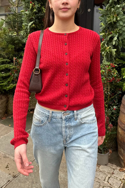 Brandy Melville Zoe Cable Knit Cardigan