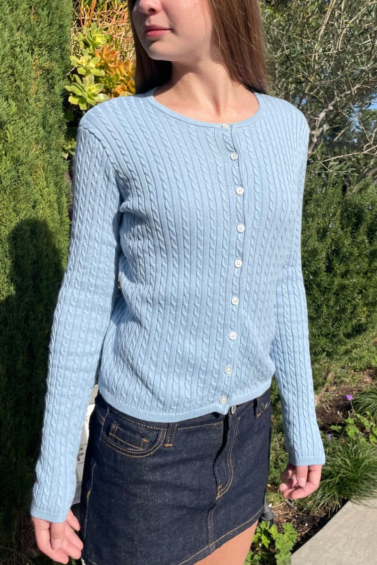 Brandy Melville Zoe Cable Knit Cardigan