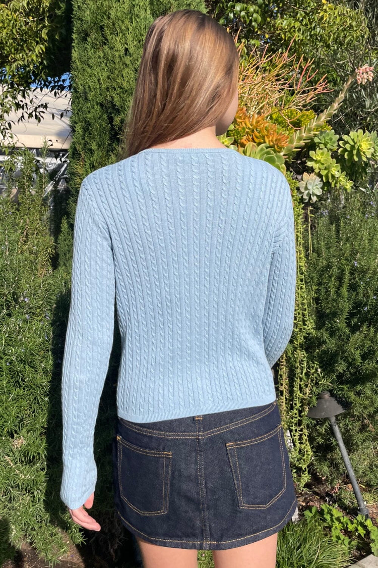 Brandy Melville Zoe Cable Knit Cardigan