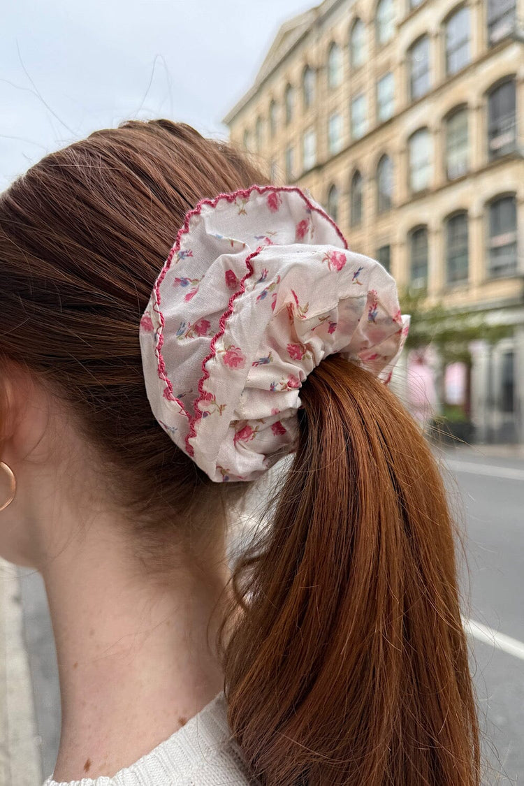 Brandy Melville Floral Frill Scrunchie