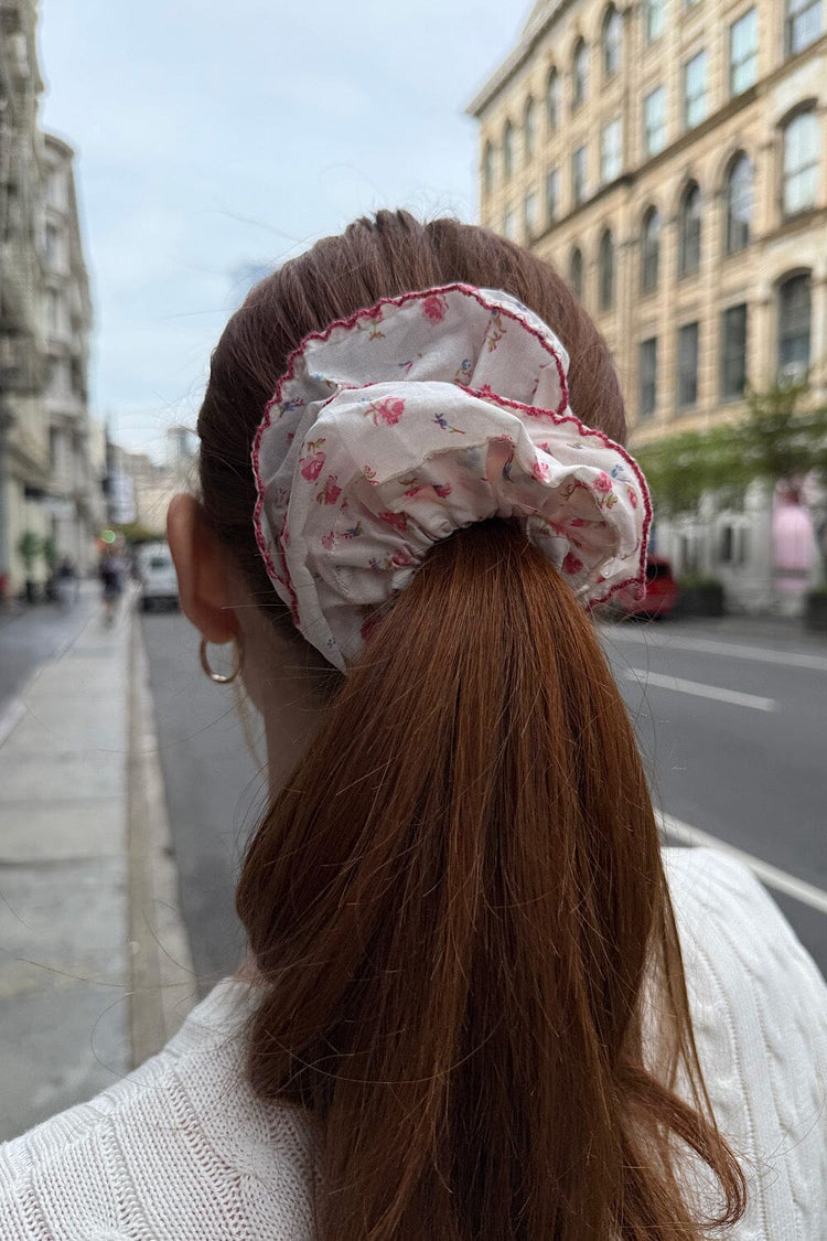 Brandy Melville Floral Frill Scrunchie