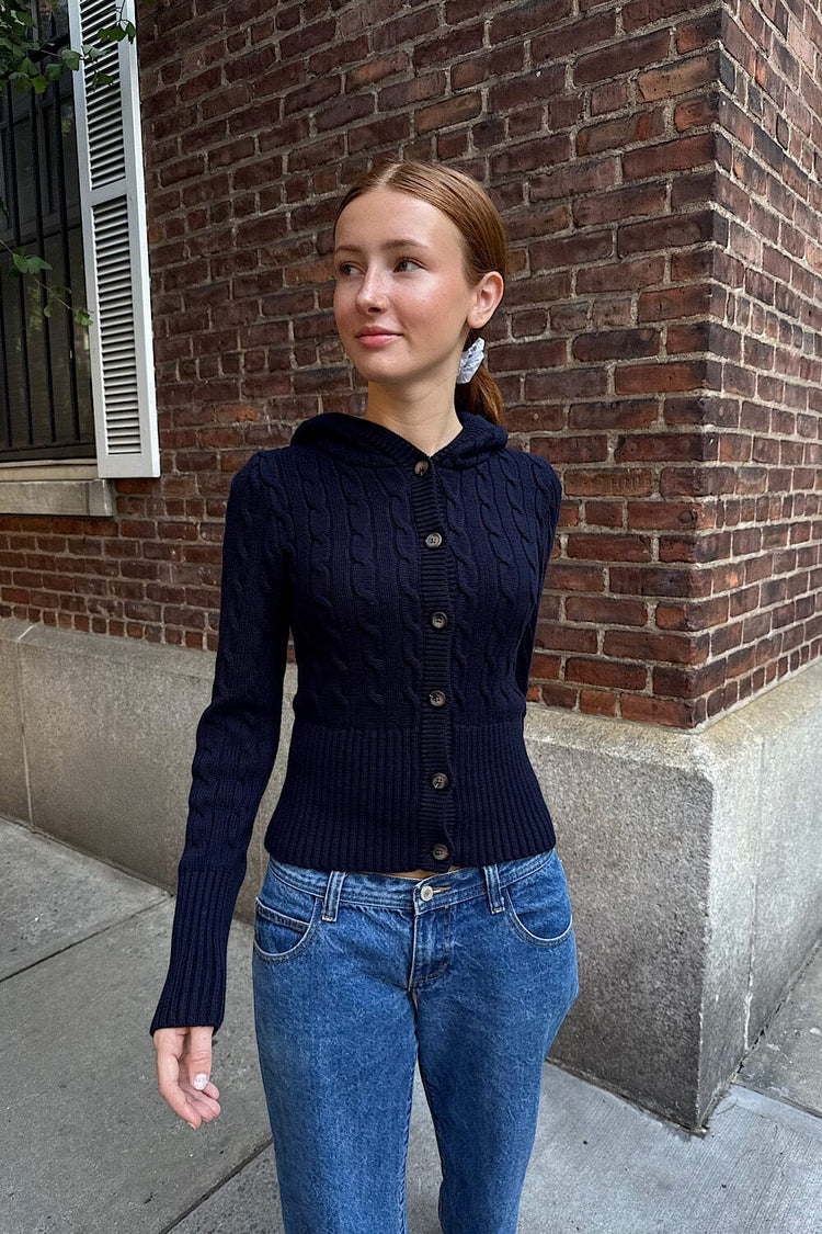 Brandy Melville Aura Cable Knit Cardigan