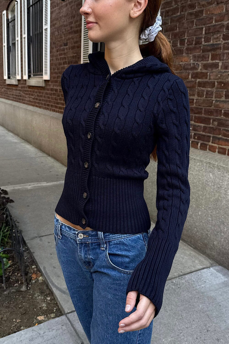 Brandy Melville Aura Cable Knit Cardigan