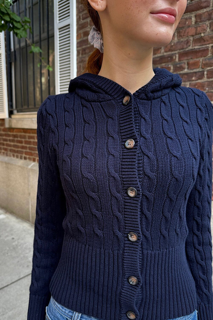 Brandy Melville Aura Cable Knit Cardigan