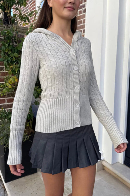 Brandy Melville Aura Cable Knit Cardigan