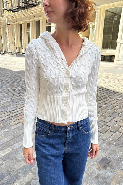 Brandy Melville Aura Cable Knit Cardigan