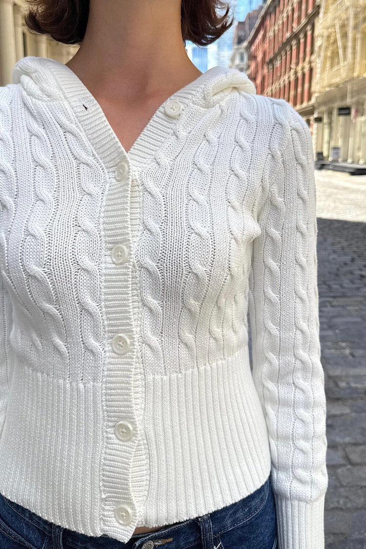 Brandy Melville Aura Cable Knit Cardigan