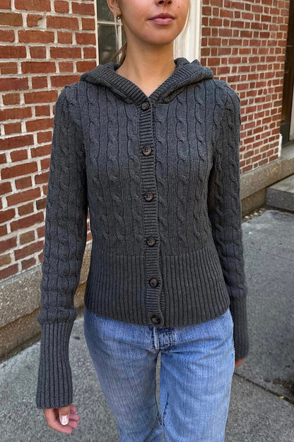 Brandy Melville Aura Cable Knit Cardigan