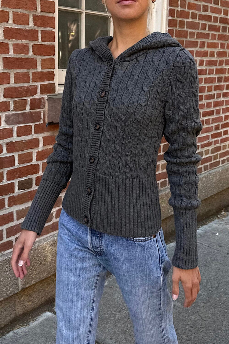 Brandy Melville Aura Cable Knit Cardigan