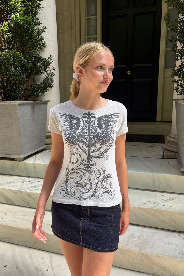 Brandy Melville Jamie Cross Wings Top