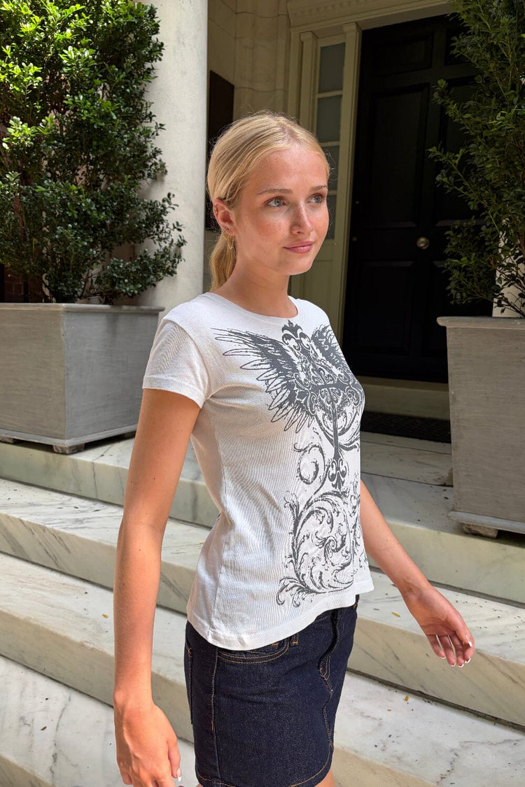 Brandy Melville Jamie Cross Wings Top