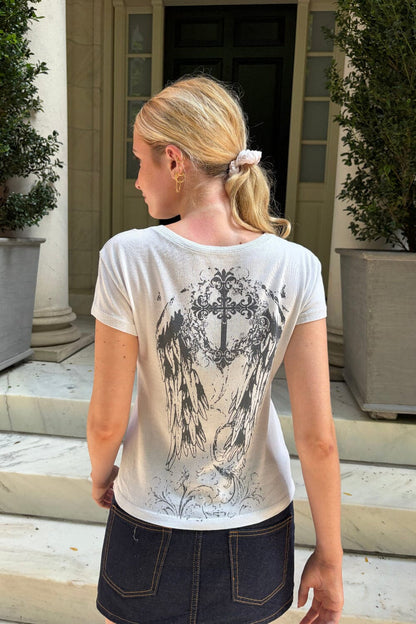 Brandy Melville Jamie Cross Wings Top