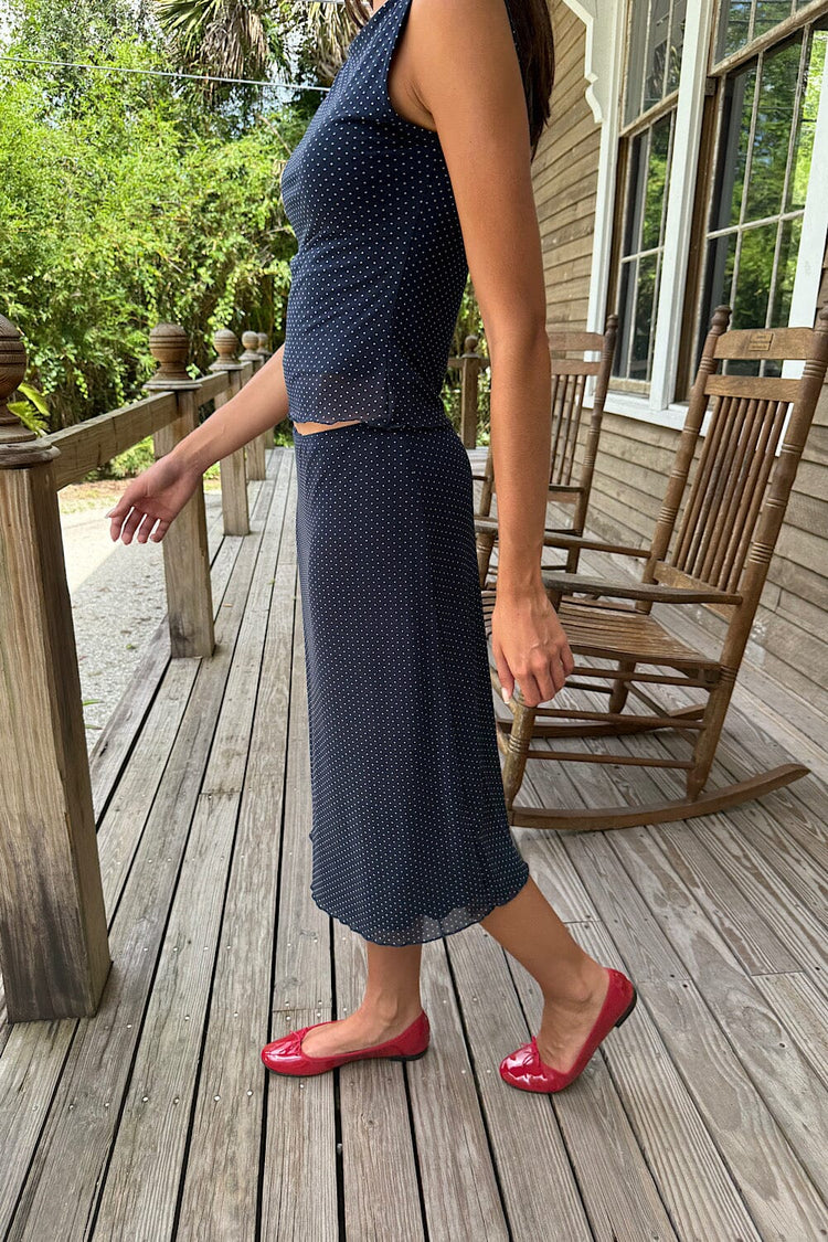 Brandy Melville Sephira Polka Dots Midi Skirt