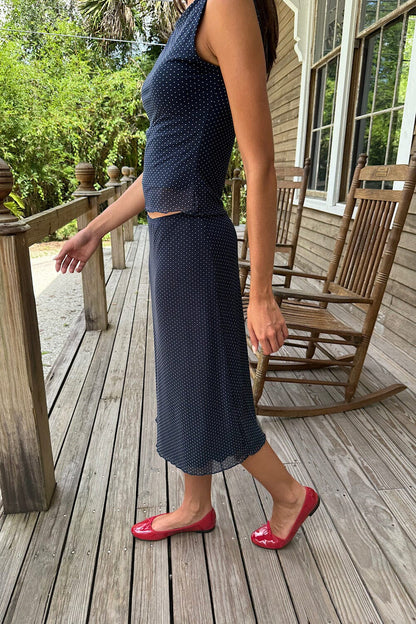 Brandy Melville Sephira Polka Dots Midi Skirt