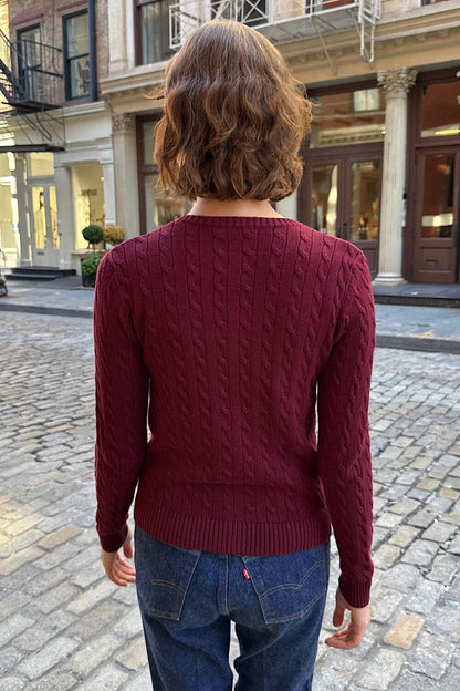 Brandy Melville Amalie Cable Knit Cardigan