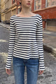 Navy Blue White Stripes