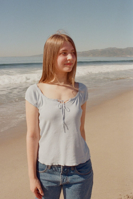 Brandy Melville Noa Eyelet Top