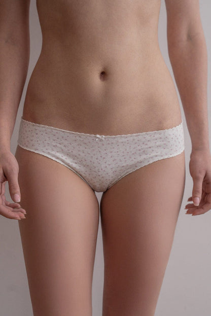 Brandy Melville Floral Bow Underwear