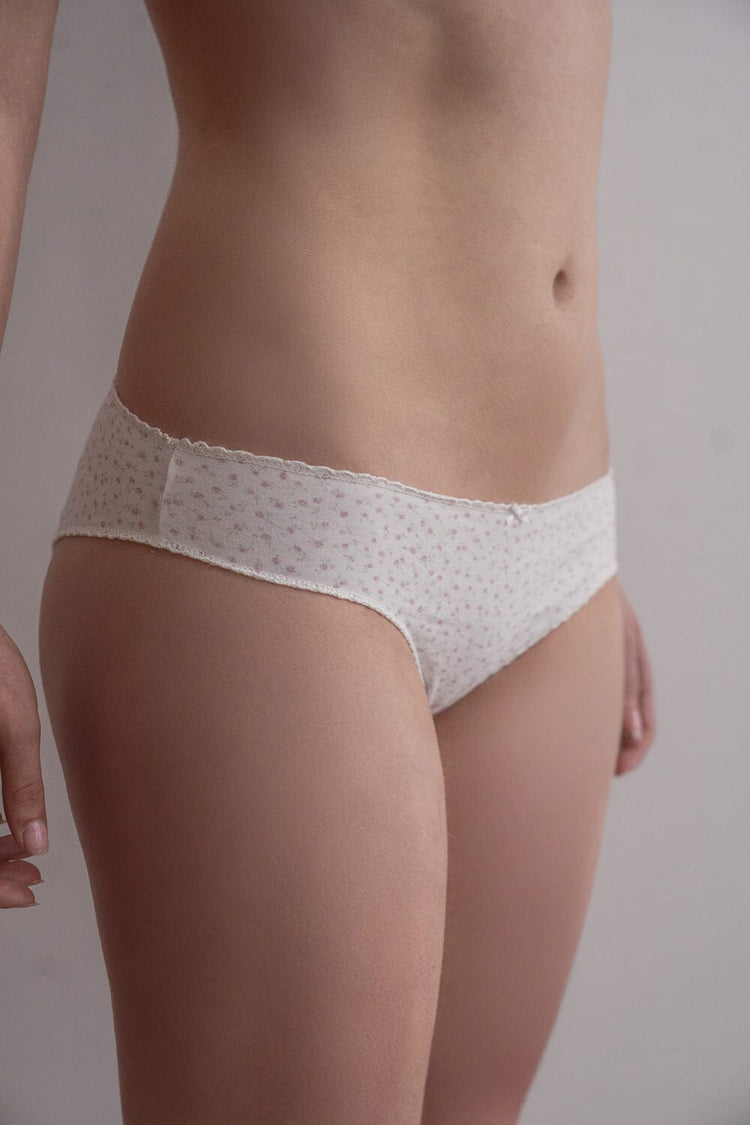 Brandy Melville Floral Bow Underwear