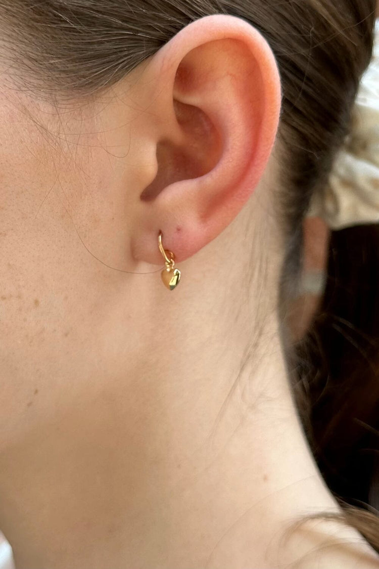 Brandy Melville Heart Charm Earrings