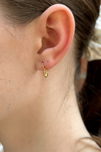 Brandy Melville Heart Charm Earrings