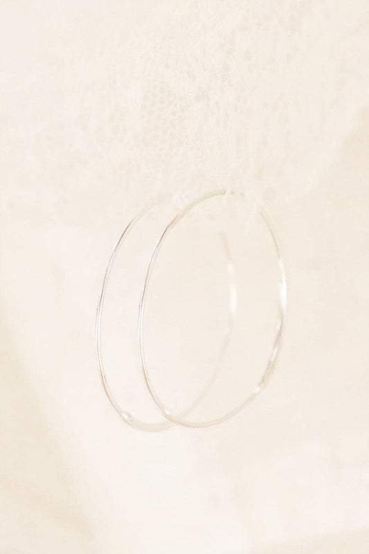 Brandy Melville Sterling Silver Thin Hoop Earrings