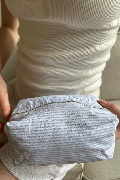 Brandy Melville Striped Makeup Bag