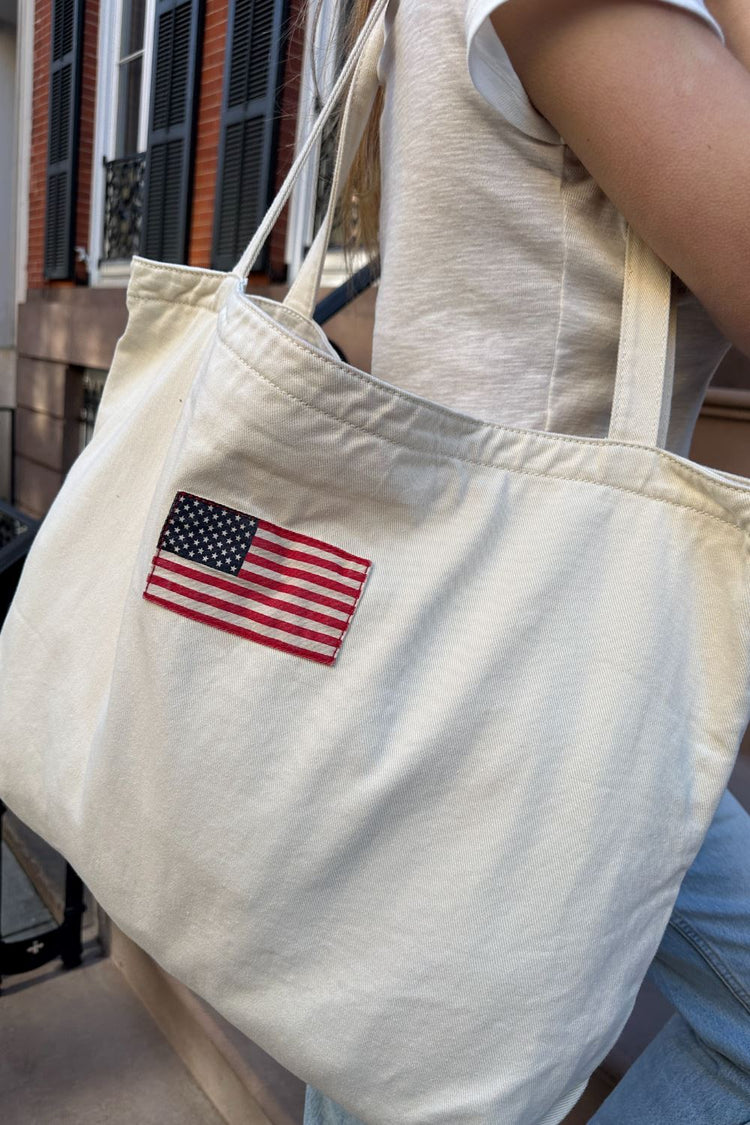 Brandy Melville American Flag Tote Bag