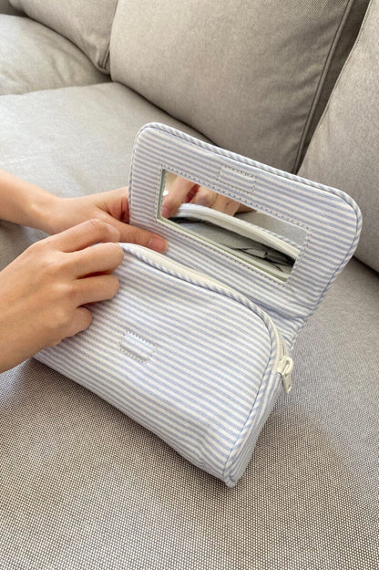 Brandy Melville Stripe Makeup Bag