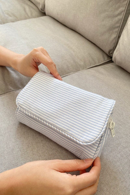 Brandy Melville Stripe Makeup Bag