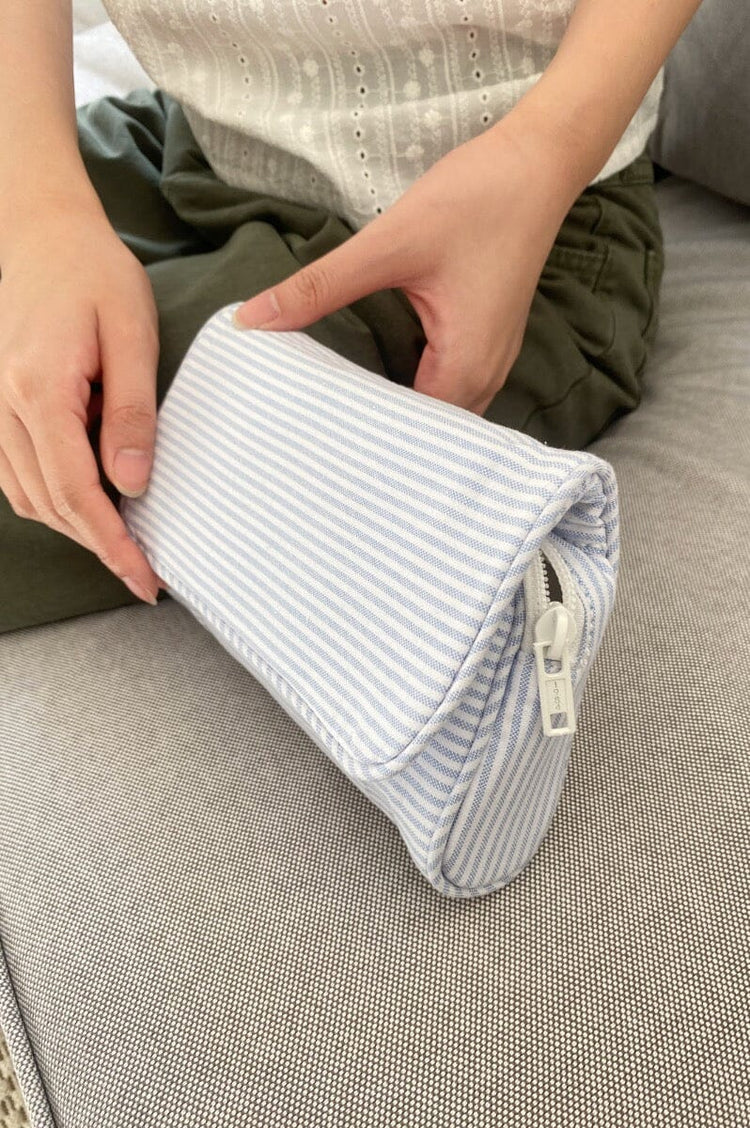 Brandy Melville Stripe Makeup Bag