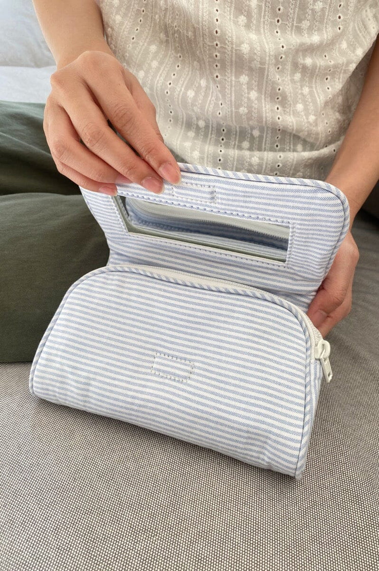 Brandy Melville Stripe Makeup Bag