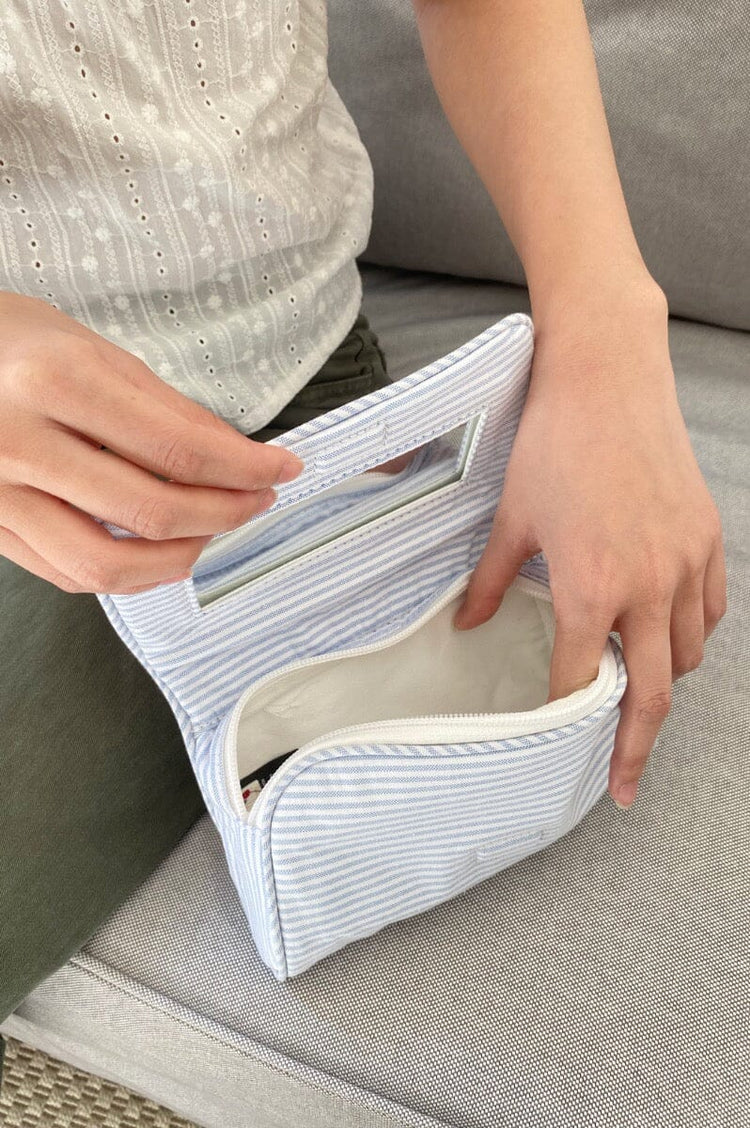 Brandy Melville Stripe Makeup Bag