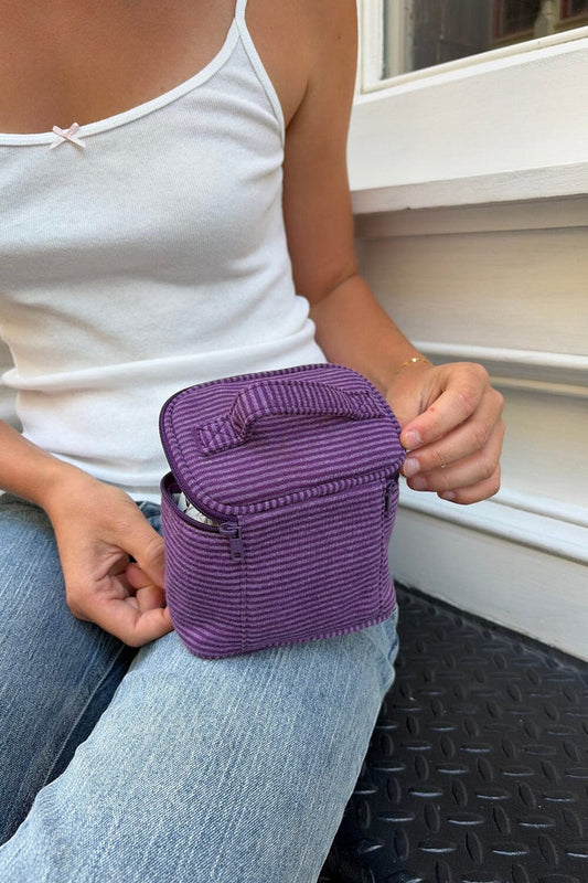 Brandy Melville Stripes Makeup Bag
