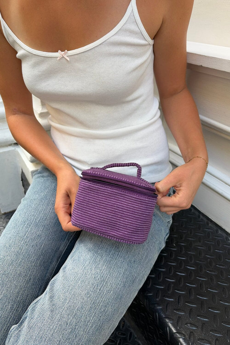 Brandy Melville Stripes Makeup Bag