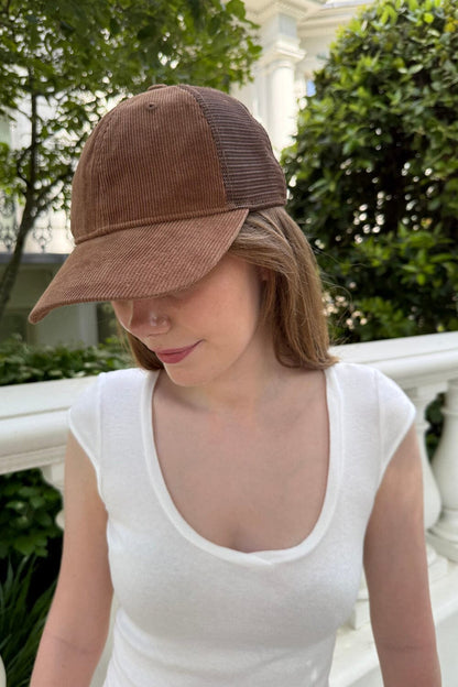 Brandy Melville Katherine Corduroy Cap