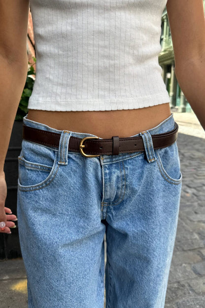 Brandy Melville Faux Leather Buckle Belt