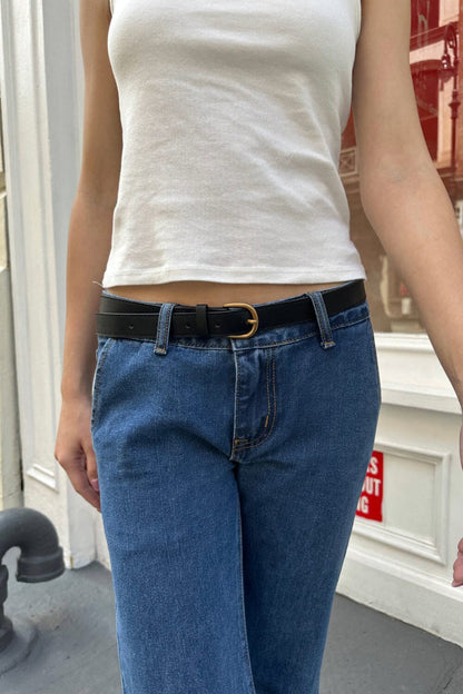 Brandy Melville Faux Leather Buckle Belt