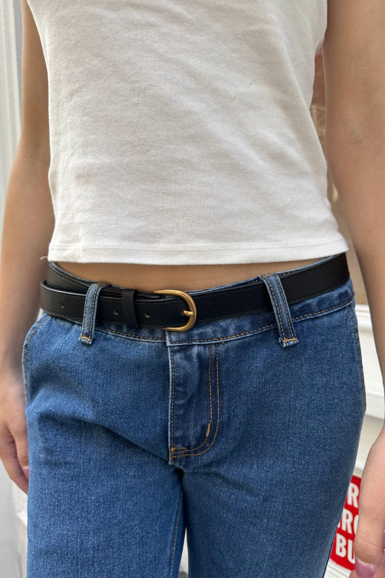 Brandy Melville Faux Leather Buckle Belt