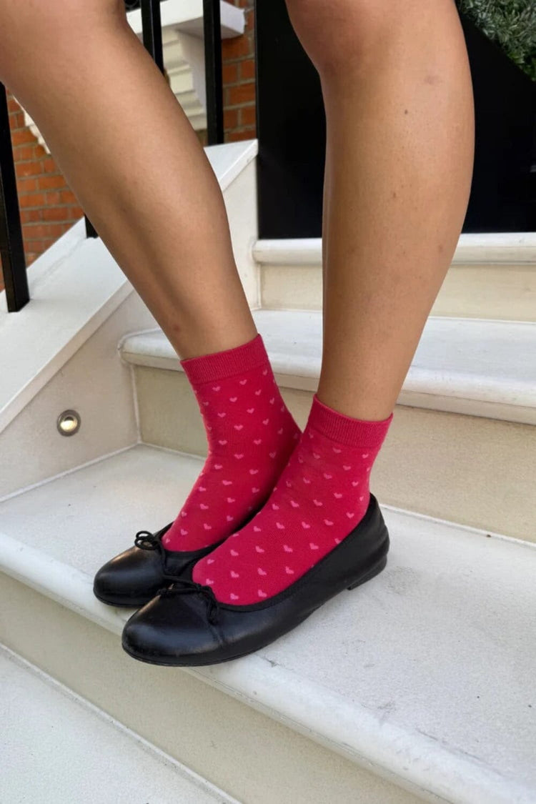 Brandy Melville Heart Socks