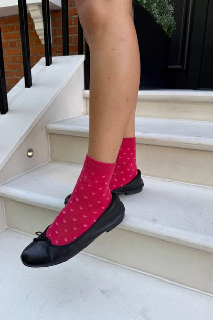 Brandy Melville Heart Socks