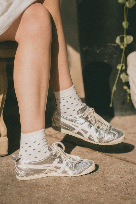 Brandy Melville Heart Socks